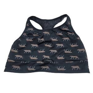 Victoria Secret Sport Cheetah Print Athletic Hiking Yoga Sports Bra L